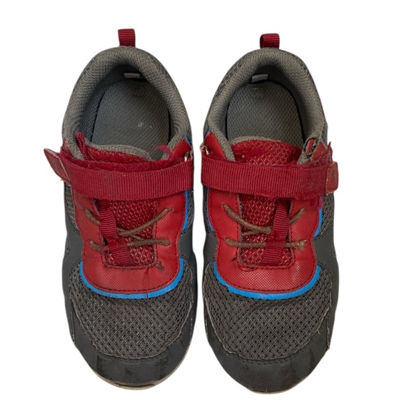 Stride Rite Boys Red Gray Sneakers Size 13M - Picture 2 of 16